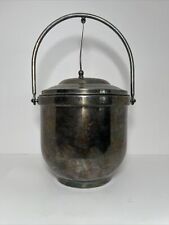 Vintage Art Deco Silver Plate Newport Gorham Ice Bucket Swing Top picture