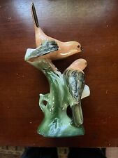 Vintage Made in California Ceramic Two Birds on A tree Figurine picture