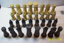 vtg  Duncan ceramic chess set,    4'' King picture