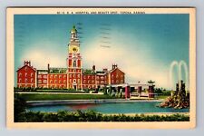 Topeka KS-Kansas, SBA Hospital And Beauty Spot, Antique, Vintage c1942 Postcard picture