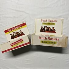 Vintage 70s Dutch Masters Cigar Boxes Belvedere Perfectos Tobacco Industrial USA picture