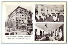 c1940's Hotel Worthy Exterior Multiview Springfield Massachusetts MA Postcard picture