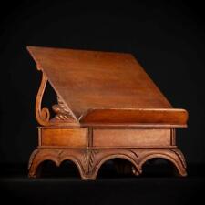 Book Stand | 19th Cent Wooden Missal / Bible Holder | 1800s Antique French 16.9