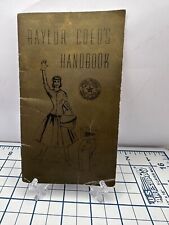 Vintage 1956  Baylor University Coed's Handbook And Actity Ticket  For Tx Tech picture