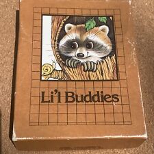 Vtg 1980s Li'l Buddies/Little Buddies Stationary Set 10 Cards squirrel raccoon picture