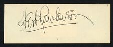 Herbert Rawlinson d1953 signed autograph auto 2x5 cut Actor Jail Bait BAS picture
