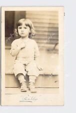 RPPC Real Photo Postcard Toddler Boy #4 William Lee Ladesick 3 Years Old 1928 picture