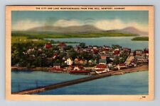 Newport VT-Vermont, City and Lake Memphremagog, c1951 Vintage Postcard picture