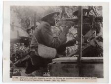 1918 American Machine Gunners Firing on Germans Villers Tournelle France Photo picture