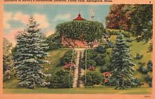 Springfield MA-Massachusetts, Entrance Barney's Mausoleum Forest Park Postcard picture