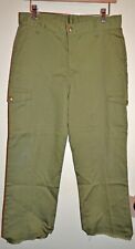 Vintage Boy Scouts of America Child's Olive Green Uniform Pants BSA 1970s 1980s picture