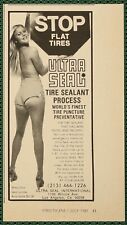 Ultra Seal Tire Sealant Sexy Model Vintage Print Ad 1981 picture