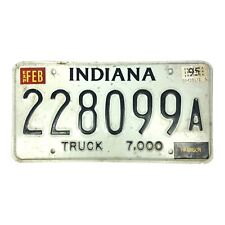 Vintage 1995 Indiana License Plate Tag Truck 228099A picture