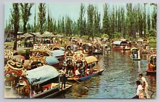 Postcard The Xochimilco Lake Mexico City Boats MX picture