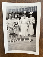 1940s Pretty Beautiful Women Ladies Stylish Fashion Purses Hats Real Photo P4r3 picture