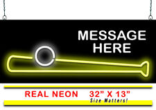 Custom Message Ball & Bat Neon Sign | Jantec | 32