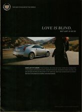2011 Cadillac CTS Coupe Love is Blind Lust is 20-20 Silver Vintage Print Ad picture