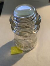 Hemingray Glass Insulator -9 Clear Glass Made In The USA 11-48/20-48 picture