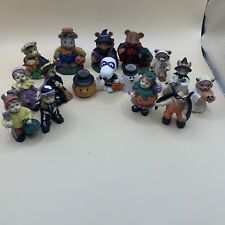 Vintage Halloween Lot Of 16 Miniature Resin Figurines Collectible Snoopy Russ picture