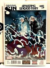 AMAZING SPIDER-MAN #5 2nd APP & 1st COVER OF SILK 2014  BLACK CAT HIGH-GRADE NM+ picture