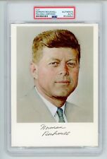 Norman Rockwell ~ Signed Autographed John F. Kennedy Print ~ PSA DNA Encased picture