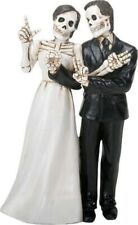 Love Never Dies Skeleton Wedding Couple Bride and Groom Figurine Decoration New picture