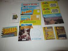 12 Vintage West USA Souvenir Card Folder Postcard Mix Lot (AZ, CA, CO, NV, NM) picture