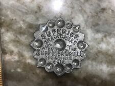 Early 1900’s metal badge .Superior Grain Drills, Springfield OH .. picture