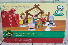 Department 56 Peanuts Christmas Pageant 2011 Nativity Set Of 8 2011 FLAW picture