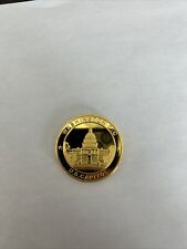 GOLD PLATED WASHINGTON DC --U. S CAPITOL CHALLENGE COIN--GREAT SEAL OF THE U.S picture
