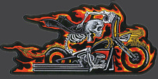 HECK RIDER EMBROIDERED 10 INCH BIKER PATCH picture