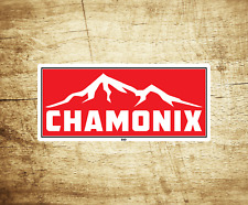 Chamonix France Skiing Vinyl Sticker Decal  3.75