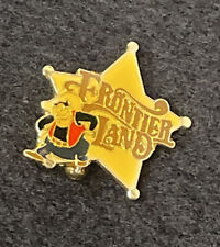 Vintage Walt Disney, Frontier Land, Enamel Sheriff Hat Lapel-pin 1985 Retired picture