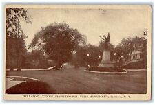 c1910's Hillside Avenue Showing Soldiers Monument Jamaica New York NY Postcard picture