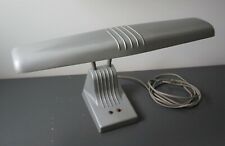 Vintage industrial portable desk light lamp gray metal Dazor model 1000 working picture