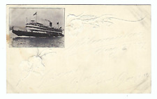 Whaleback Passenger Steamer Christopher Colombus 1907 Vintage Postcard picture