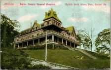Butler PA County General Hospital 1910 Eyths Book Store Publisher postcard GQ1 picture