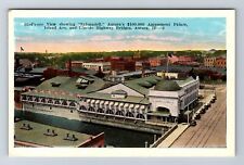 Aurora IL-Illinois, Birds Eye View Sylvandell Amusement Palace, Vintage Postcard picture