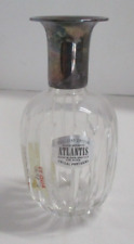 Vintage Atlantis Crystal Perfume Bottle Silver Mounted (031907) picture