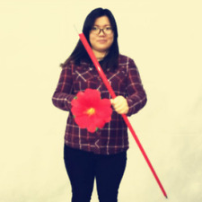 Lightning Flower to Cane (Red Cane and Red Flower) Stage Magic Tricks Illusions picture