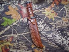 Leather Sheath USMC Fighter Custom Made No Knife picture