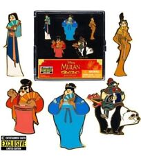 Mulan Enamel Pin Set 5pc Mushu Yao Ling Chien Po Limited Edition EE Exclusive picture