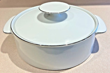REDUCED  Thomas Rosenthal Germany White w/Silver trim Casserole with Lid - mint picture