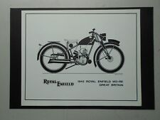 MILITARY VINTAGE/VETERAN MOTORCYCLE PRINT:1942 ROYAL ENFIELD WD-RE GREAT BRITAIN picture