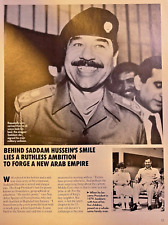 1990 Saddam Hussein Iraqui President picture