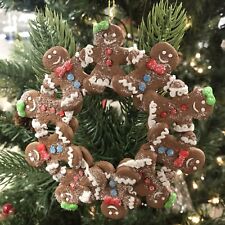 Gingerbread Man Wreath Chriatmas Tree Ornament picture