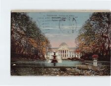 Postcard Kurhaus and Pond Wiesbaden Germany picture