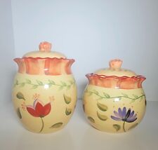 SET OF 2  PFALTZGRAFF Napoli Canisters S / M (the jar L is free because is broke picture