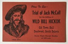 Vintage Advertising Postcard, Trial of Jack McCall, Deadwood, South Dakota picture