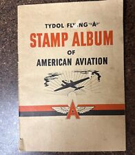 1940 TYDOL FLYING A STAMP ALBUM AMERICAN AVIATION ALBUM WITH COMPLETE SET OF 48 picture